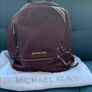 Michael Kors Bordeaux  leather backpack